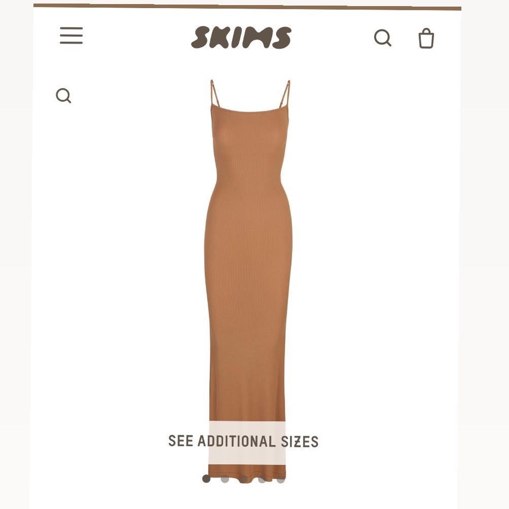 Skims cotton maxi dress